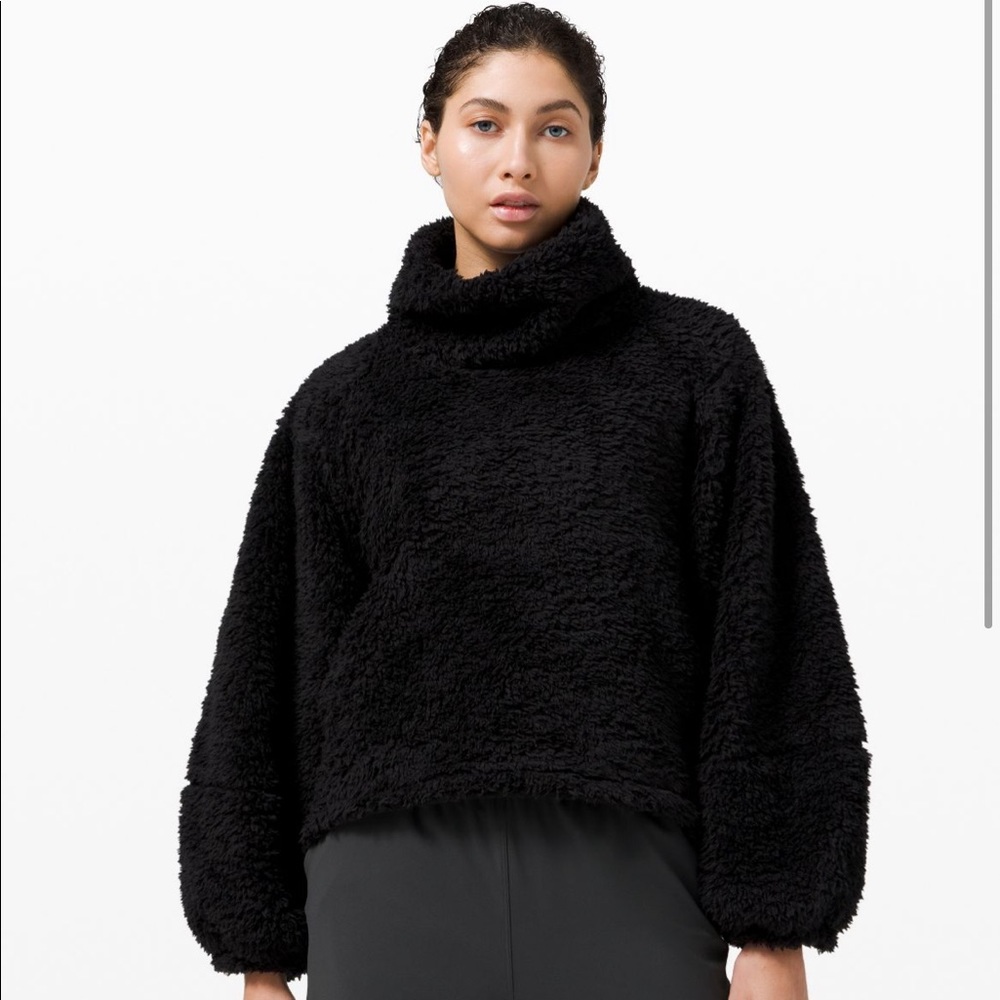Lululemon Warm Restore Sherpa Pullover Black